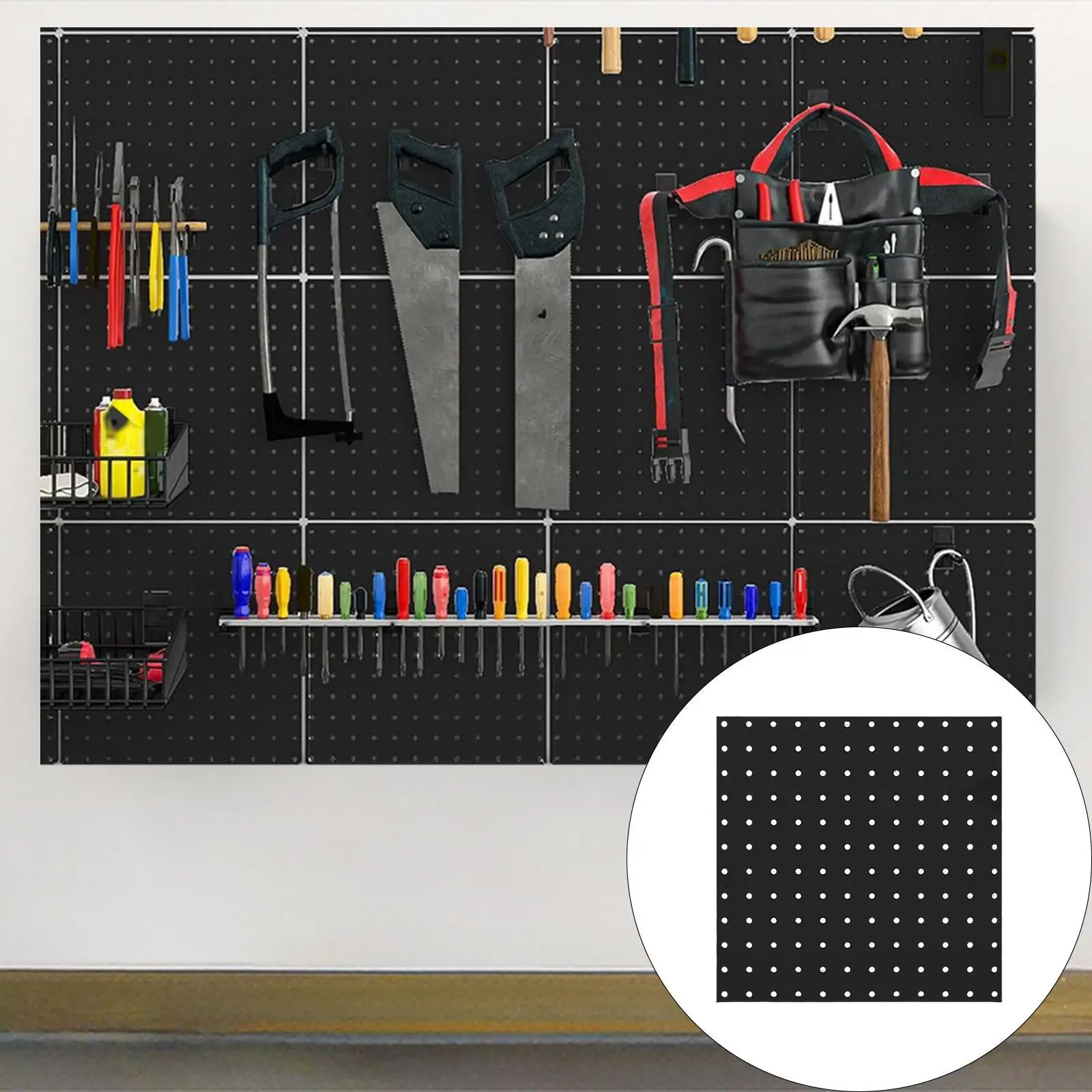 

Peg Board Panel Display Tool Storage Garage Workshop Pegboard Wall Organizer