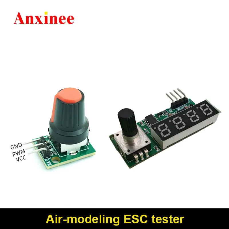 3.3-24V ESC Mini Servo Tester DIY Brushless Fan Motor Governor PWM Signal Output For RC Aircraft Model Digital Display