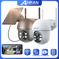 ANRAN 2K Outdoor Solar Camera PTZ 3MP Wireless Wifi Home Security Cameras PIR Humanoid Detect PTZ Night Vision Built-in Battery