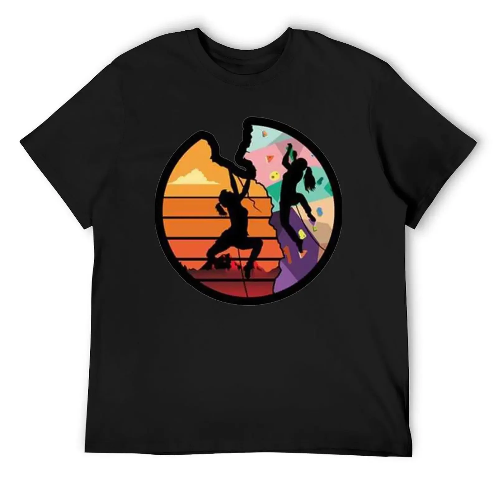 

Climb Like a Girl Rock Climbing Bouldering Colorful Perfect Christ T-Shirt summer tops anime shirts men