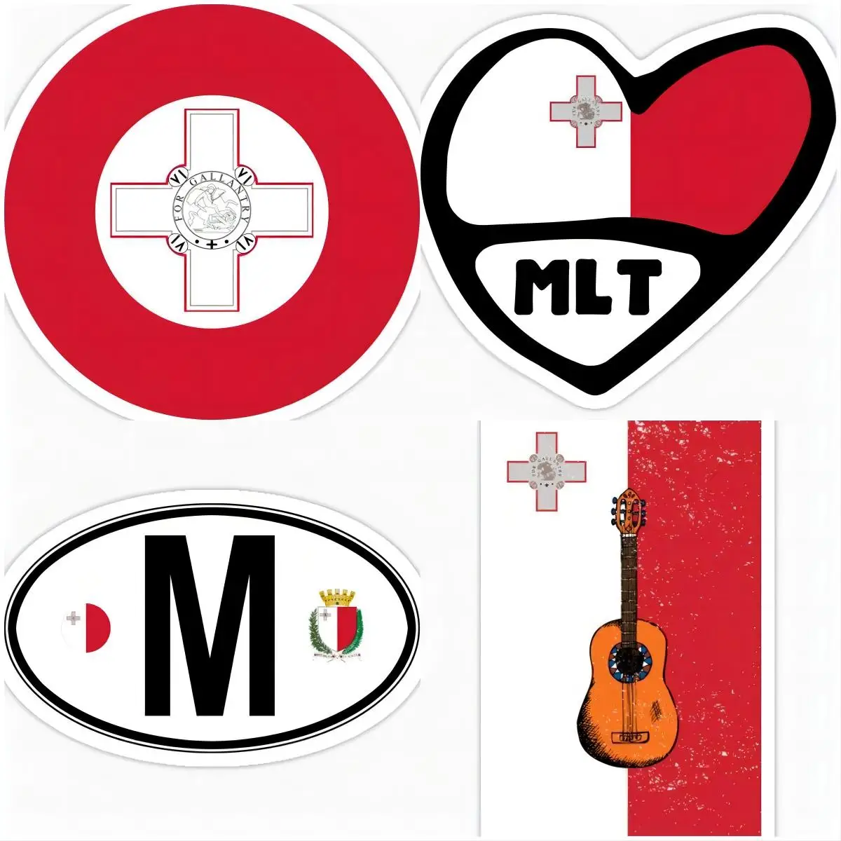 

Malta Travel Label, Car Bumper Sticker, Decal-Car and Accessories Interior Decoration