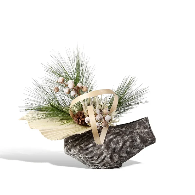 

Wabi Sand Medieval Handmade Ceramic Vase Model Room Sales Office