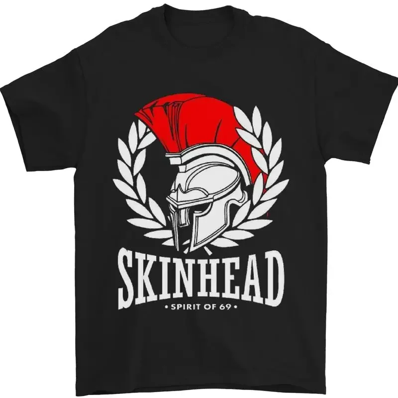 Skinhead Roman Trojan Helmet Punk Music Mens T Shirt 100 Cotton