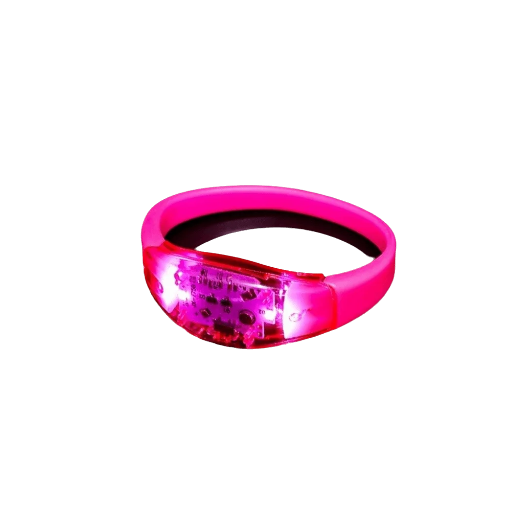 Silicone LED Glow Bracelets Atmosphere Props Creative Light Up Wristbands Funny Voice Controlled Flash Wristbands Festivals