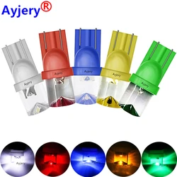 Ayjery 10pcs DC 12V W5w T10 194 168 Concave Lens Led Bulb Car Pinball Machine Game Light White Red Blue Green Amber Car Light