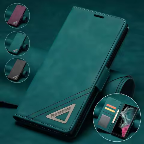 Matte Flip Cover for Samsung S21 S20 FE S22 Ultra S10 Plus A53 A33 A73 5G A52S A32 4G A22S A12 A51 A71 A50S A70S Leather Case