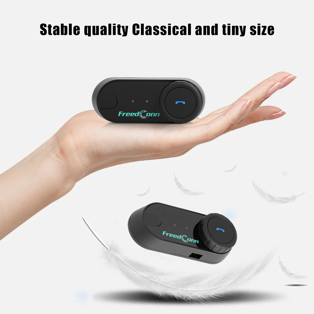 Freedconn Helm Bluetooth Headset Gruppe Motorrad Intercom Kopfhörer FM Musik Teilen Intercomunicador bis zu 6 Fahrer T Com VB – Detail 8