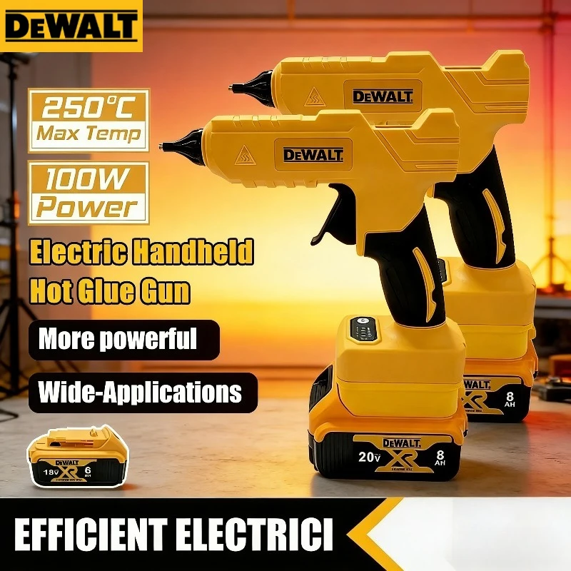 

DEWALT Electric Handheld Hot Glue Gun Repair DIY Tool Hot Melt Welding Hot Air Gun Anti-scald Nozzle Power Tool For 18V Battery