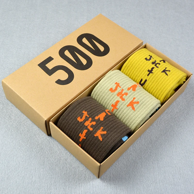 Männer Sport Stil Straße Skateboards Crew Cactus Jack Hip Hop Harajuku Basketball 3 Paare/schachtel Lustige Socken Für Frauen – Detail 4