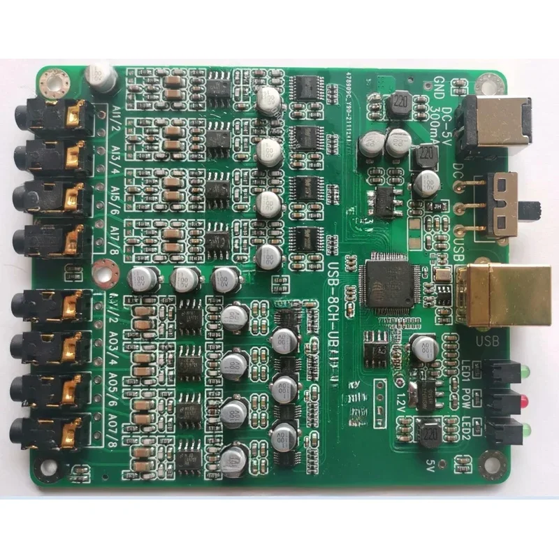 8-Channel USB Playback Recording IIS TDM Master-Slave For ASIO XMOS Soundcheck Sound Card