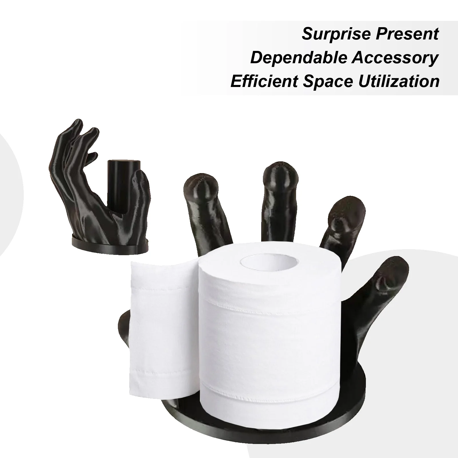 

Paper Towel Holder Wall Mount Hand Shaped Kitchen Paper Towels Holder Art Model Bathroom Accessories Paper Towel Stand