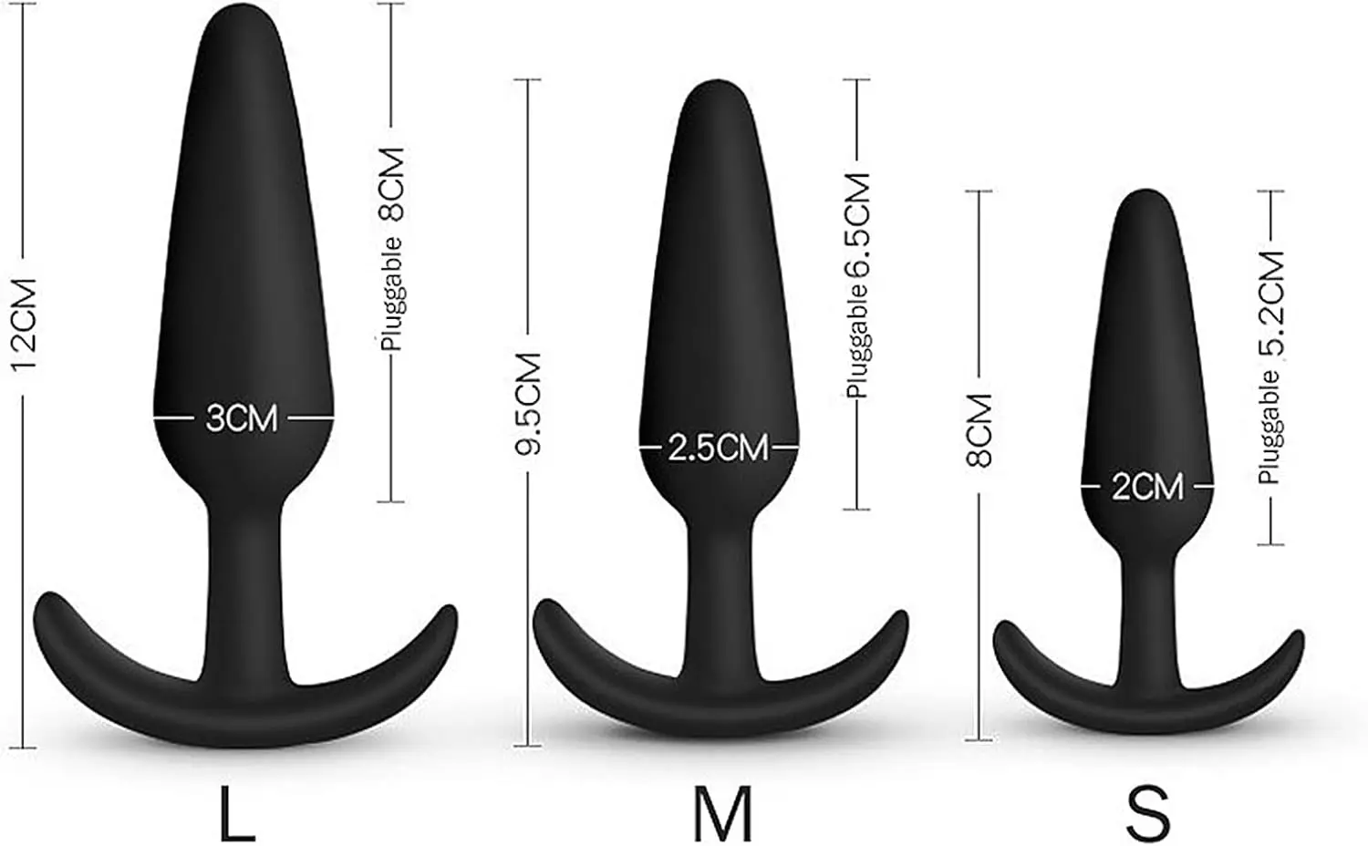 프리미엄 BDSM 실리콘 애널 플러그 세트, 남녀공용 실리콘 엉덩이 플러그, 페티쉬 자위, 항문 엉덩이 플러그, SM 섹스 애널 플러그