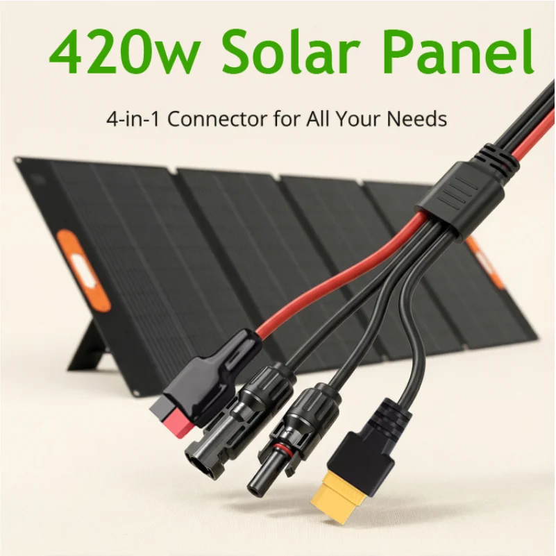 CHUBAN Faltbares Tragbares 420W Solarpanel 400W Solar-Batterieladegerät Outdoor Notstromversorgung für Camping Solar Wohnmobil Zuhause