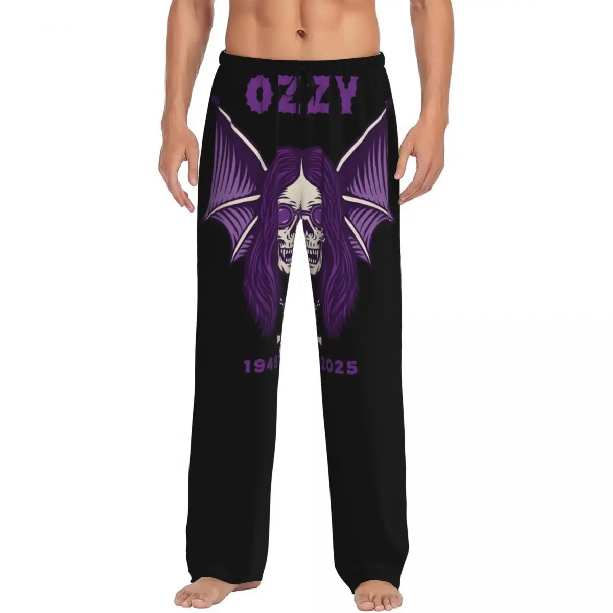 

Custom Ozzy Osbourne Pajama Pants for Men Prince Of Darkness Sleepwear Lounge Sleep Bottoms Stretch with Pockets