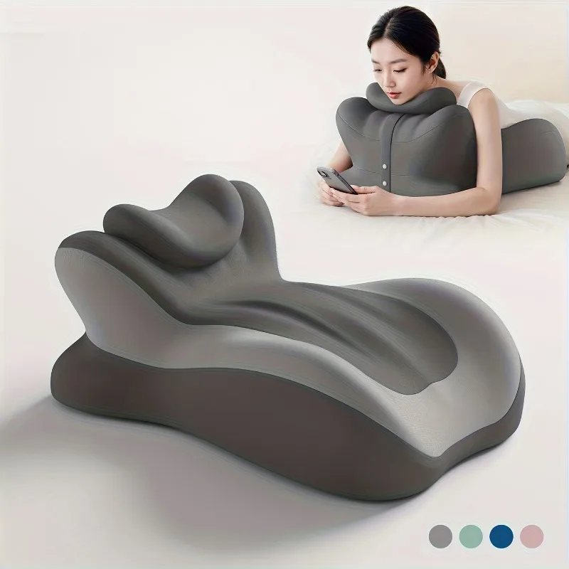 Sleeping Pillow/cushion for Prone Position Reading or Using Your Phone While Lying Down Neck Leg Support Pillow Reading Cushion