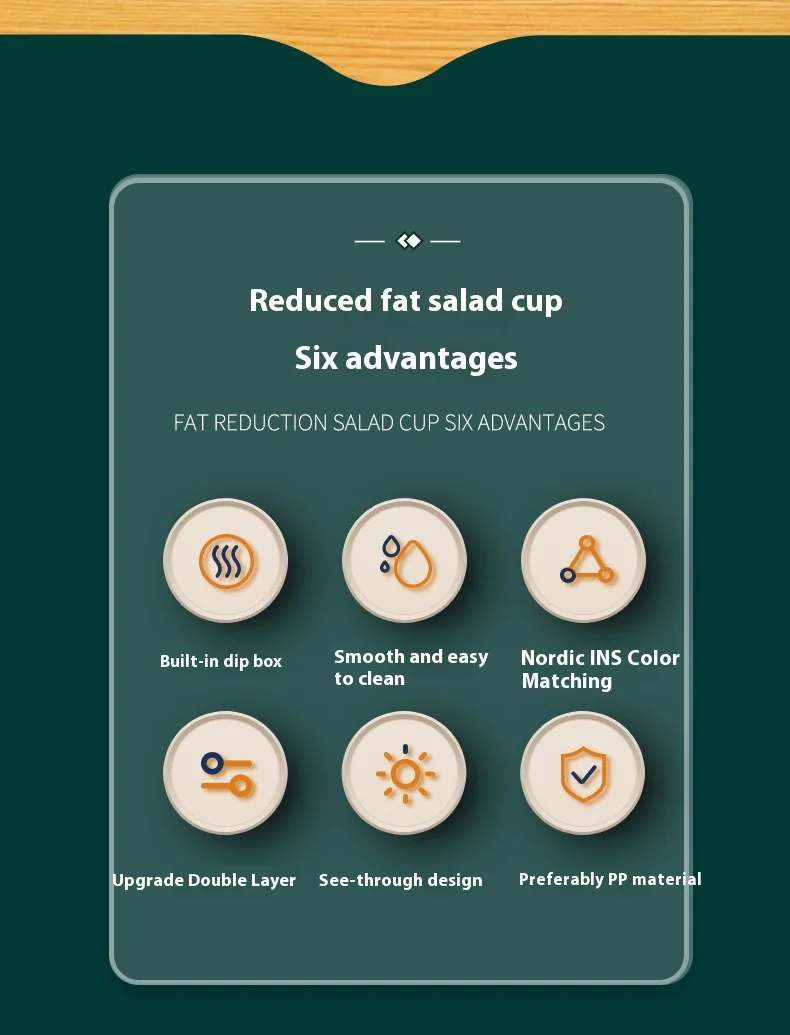 SoftAura Frühstücks-Becher für unterwegs, Salatbecher, Joghurt- und Overnight-Oats-Snackbehälter, Parfait-Behälter, Dressing-Halter, Neu 2026 – Detail 2