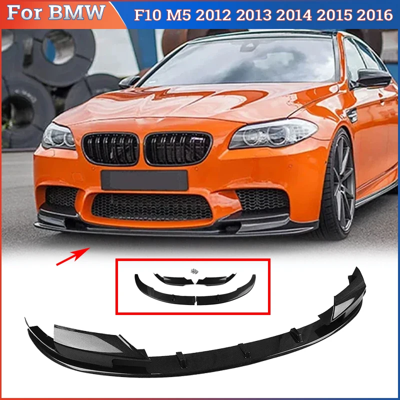 Für BMW F10 M5 2012-2016 Frontstoßstangenlippe Spoiler Diffusor Modifikation Karosserie-Kit Frontsplitter Schutzabdeckung Auto-Zubehör