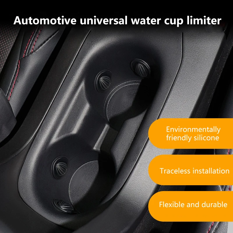 3pcs Car Cup Holder Position Limiter,Anti Shake Car Coasters Silicone Bottle Water Bottle Holder