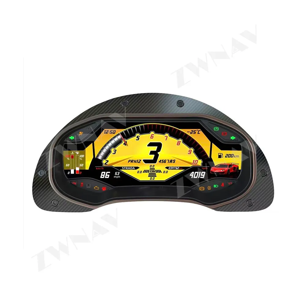 Cluster Car Digital Dashboard Panel For Toyota Tundra 2014-2020 LCD Instrument Cockpit Speedometer Gauge Plug & Play Fast Boot