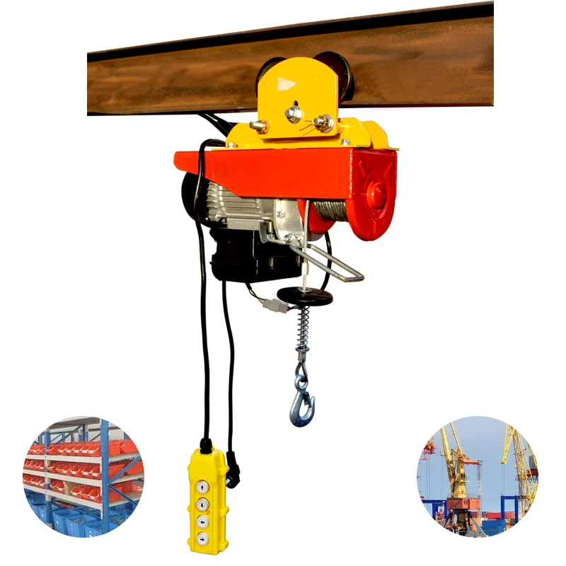 Miniature fixed chain electric hoist single and double lifting hook Automation Equipment