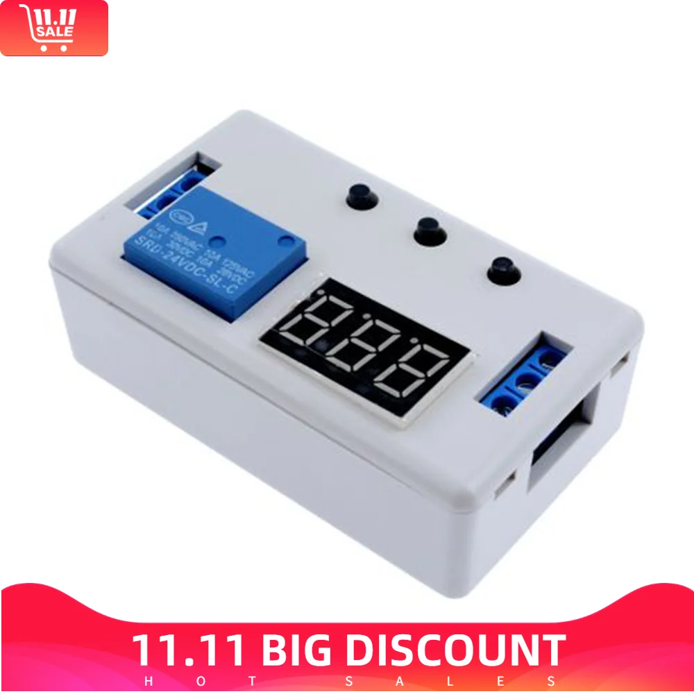 DC 12V 24V LED Digital Display Automation Delay Relay Trigger Time Circuit Timer Control Cycle Adjustable Switch Relay Module.