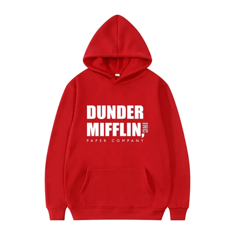 The Office Dunder Mufflin INC Printed Fall Winter Hoodie Sweatshirt Men Women Hoodie Casual Fashion Pullover Hooded Sweater