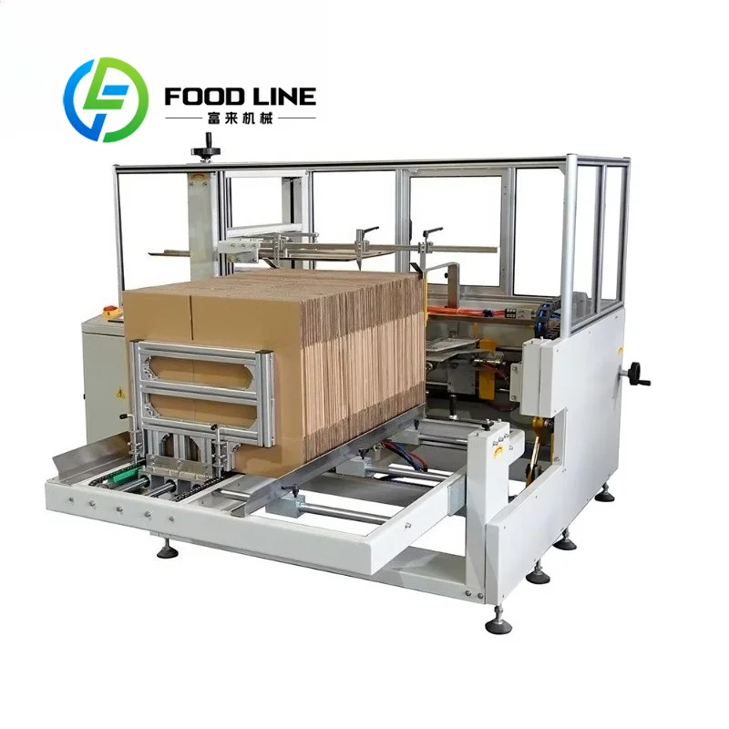 Carton Case Erector Machine Intelligent Box Feeding And Erecting Equipment Adjustable Structure For Various Carton Specs Molding