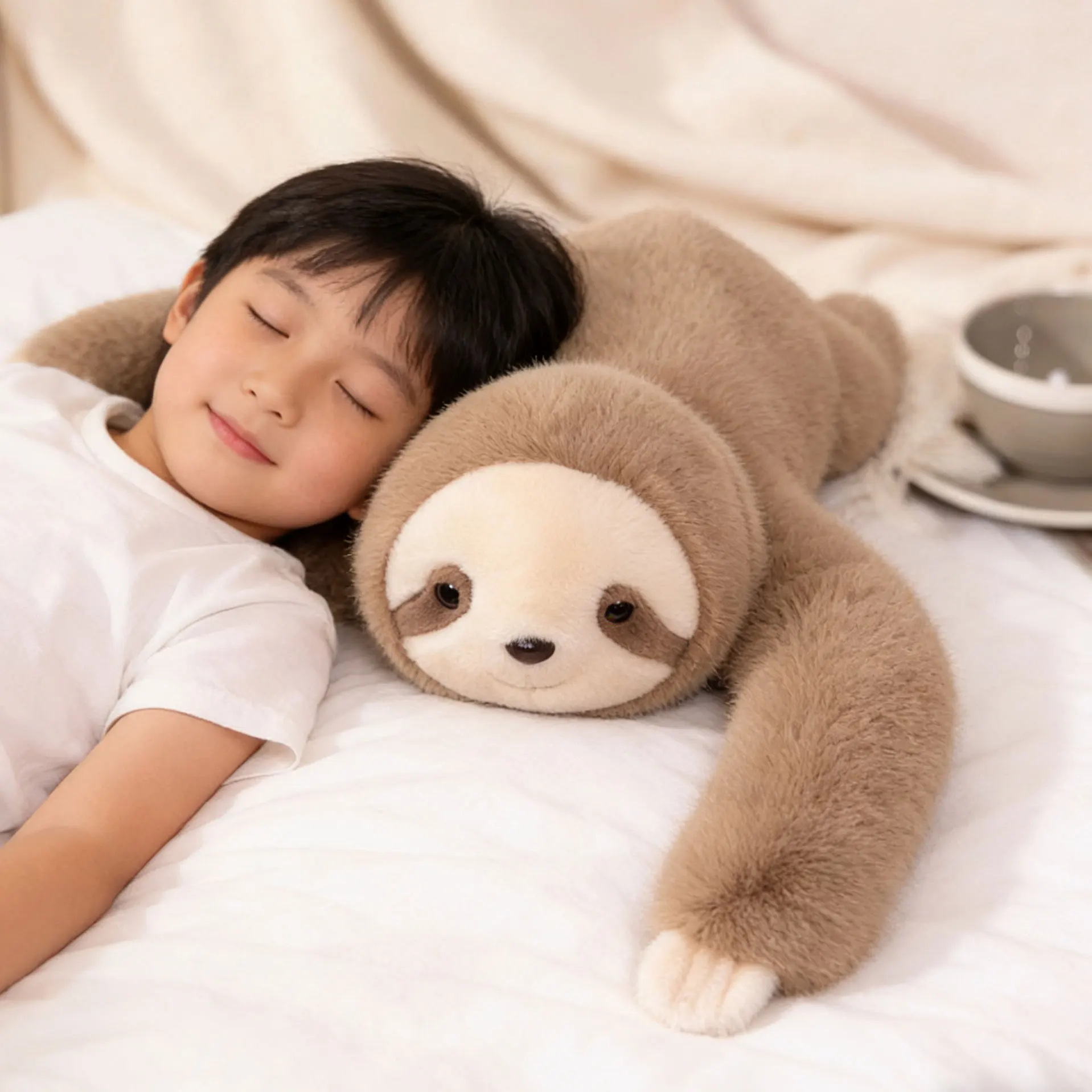 

Мягкая плюшевая игрушка-ленивец с длинными руками, для эмоционального комфорта, сенсорная игрушка-животное, подарок на день рождения, пушистая