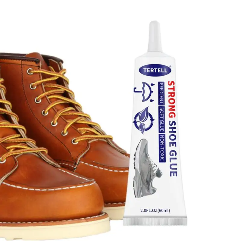 Shoe Repair Glue Quick Dry Low Odor Low-Temperature Resistant Glue Strong Shoe-Repairing Adhesive  2oz Boot Glue Sole Repair