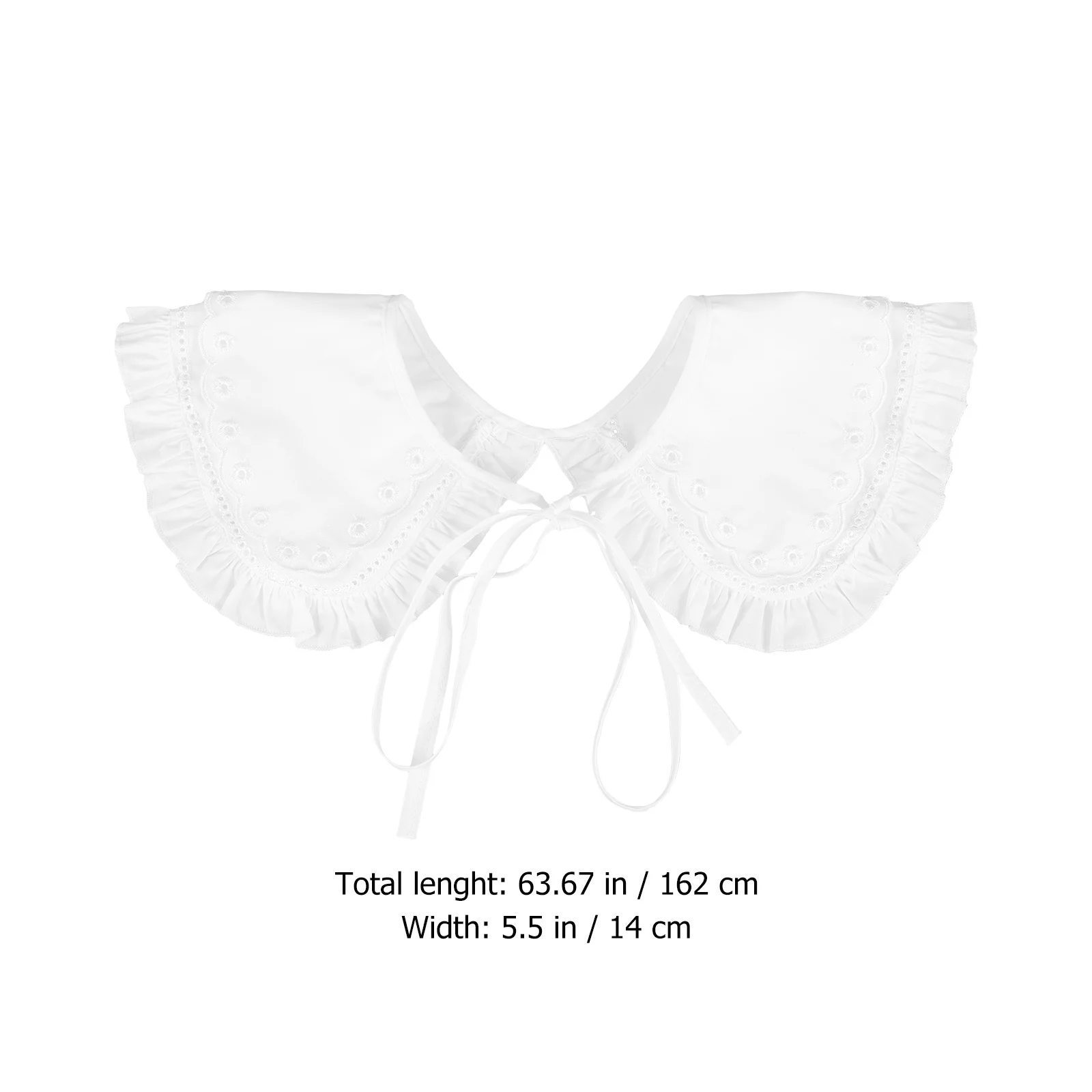 

False Collar Women Fabric Detachable Shirt Collar Blouse Decorative Lightweight Breathable Soft Texture Fake Collars