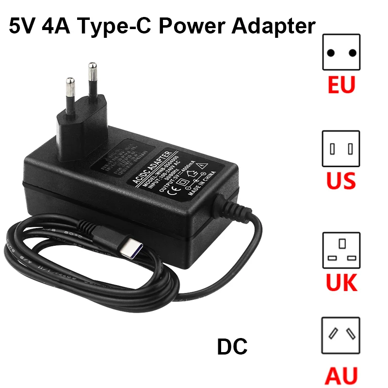 

Jetson Nano 5V 4A Power Supply Type C DC Input 100-240V CE Power Adapter US Plug USB Charger for NVIDIA Jetson Nano 2GB