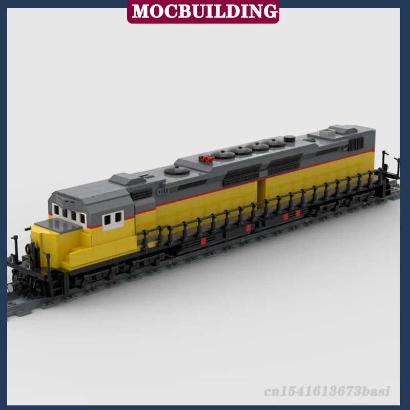 MOC Remote Control Model Train Building Block City Locomotive Building Railway Collection Series Boy Toys Gifts