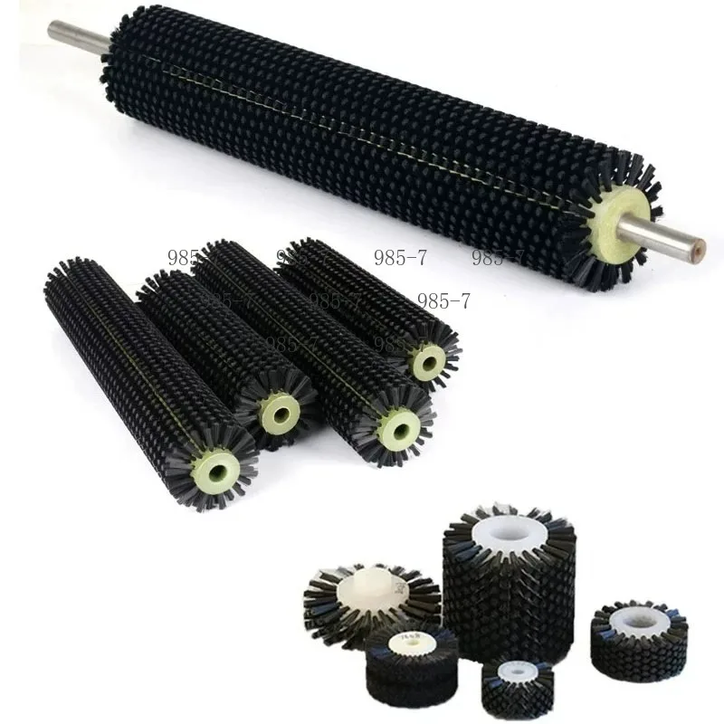 Nylon Brush Roller for Industrial Use, Designed for Cleaning and Dust Removal