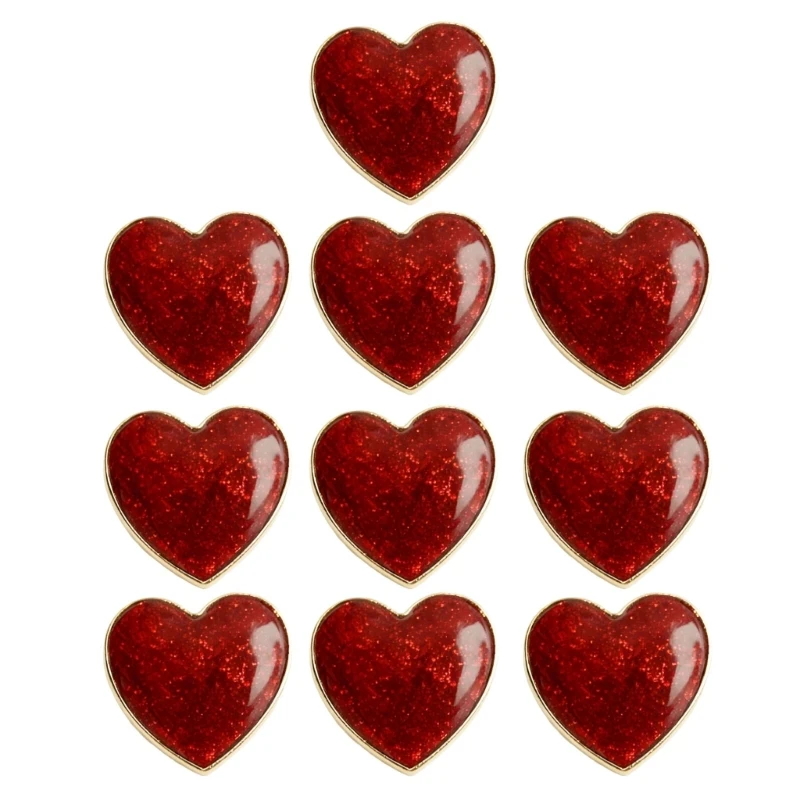 CORD Romance Red Heart Brooch Pin for Dating Parties and Social Gatherings