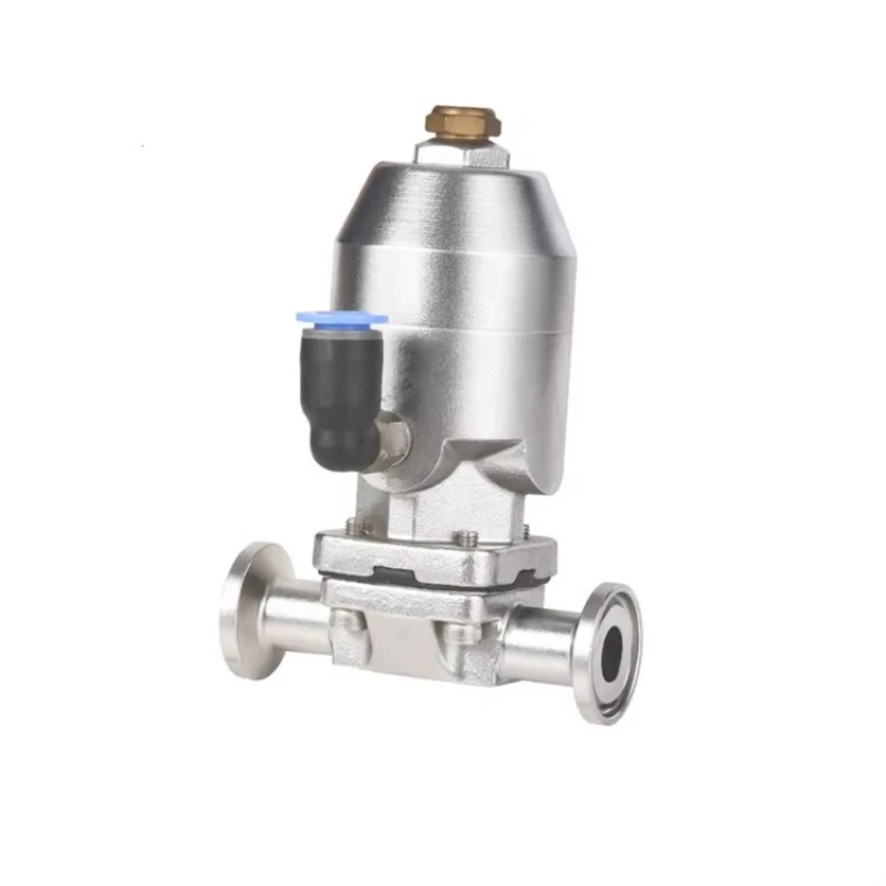 

Three-clamp stainless steel pneumatic hygienic mini two-way diaphragm valve