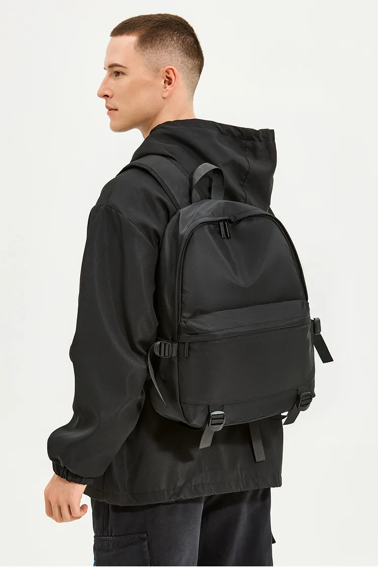 حقيبة ظهر رجالية أنيقة كاجوال بتصميم بسيط حقيبة مدرسية للسفر وطلاب الجامعات #6