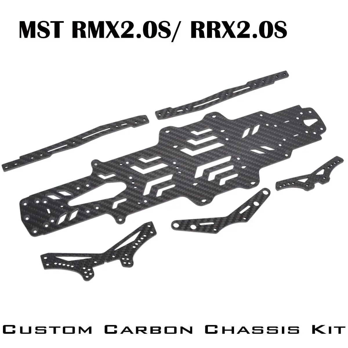 

1:10 RC Car Carbon Fiber Chassis Frame Upgrade Kit For MST RMX 2.0S/ RRX2.0S Drift Chassis