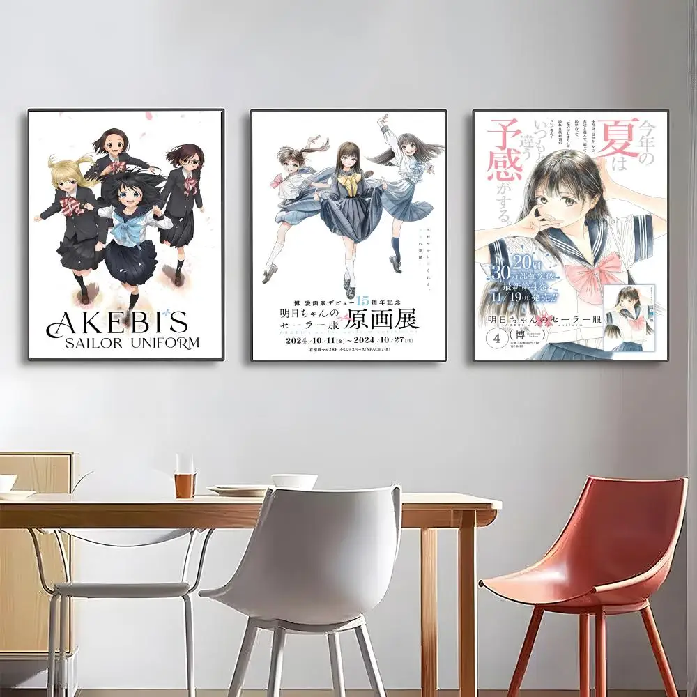 anime a-Akebis Sailor Uniform Poster High-definition posters, wall art for living room and home decor.