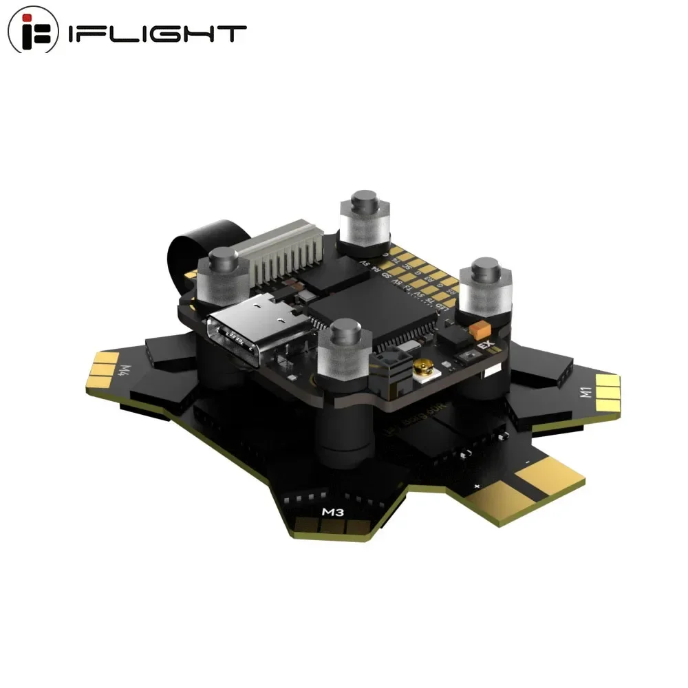VivaIFlight Borg Mini F7 Stack With Borg Mini F7 Flight Controller Built-in 2.4GHz Receiver / 60R 4-IN-1 ESC For RC FPV Racing P
