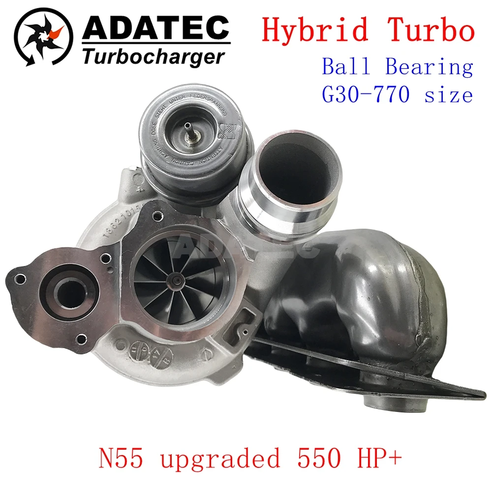 

N55 Ball Bearing Hybrid Turbo 18539700001 G30-770 Size 18539700007 For BMW 335 i 535 i 640 i 450 Upgrade Turbine 550 HP+