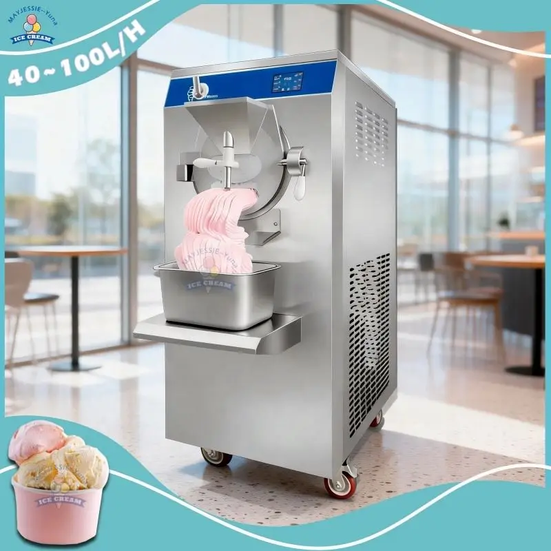 Automatic Stainless Steel Countertop Ice Cream & Frozen Yogurt Maker with 5 Flavors