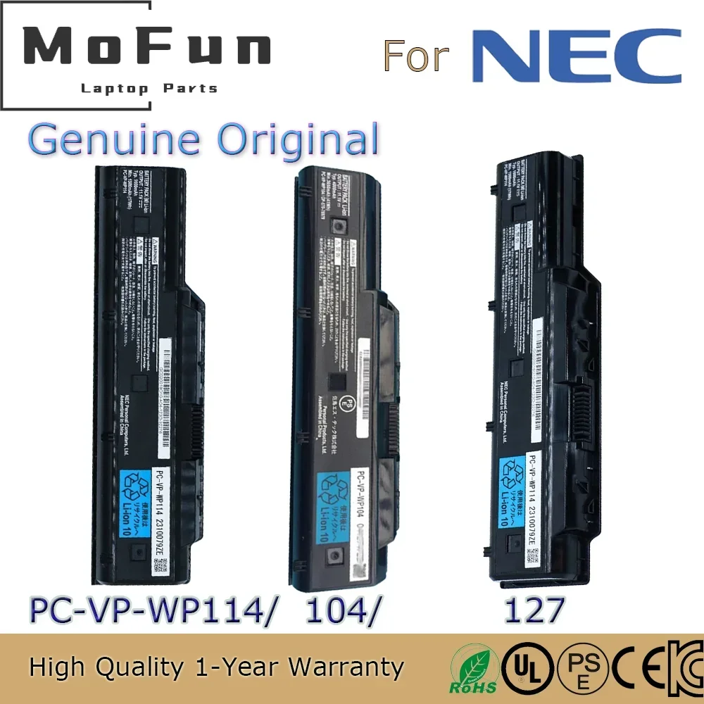

Brand New Original PC-VP-WP114 11.1V 1600mAh Laptop Battery for NEC OP-570-76979 PC-VP-WP104 4000mAh PC-VP-WP127 5800mAh etc.