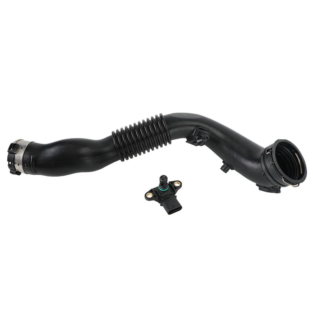 13717604033 Car Intercooler Air Intake Duct Charge Pipe Hose with Intake Pressure Sensor for BMW F22 F25 F26