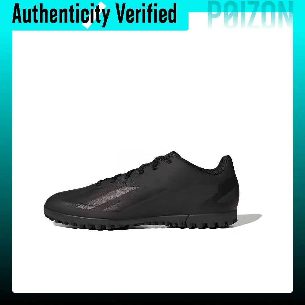 Zapatillas de fútbol Adidas X CRAZYFAST TF, para césped artificial y terrenos firmes, resistentes a la abrasión, modelo unisex, color negro, IE1577.