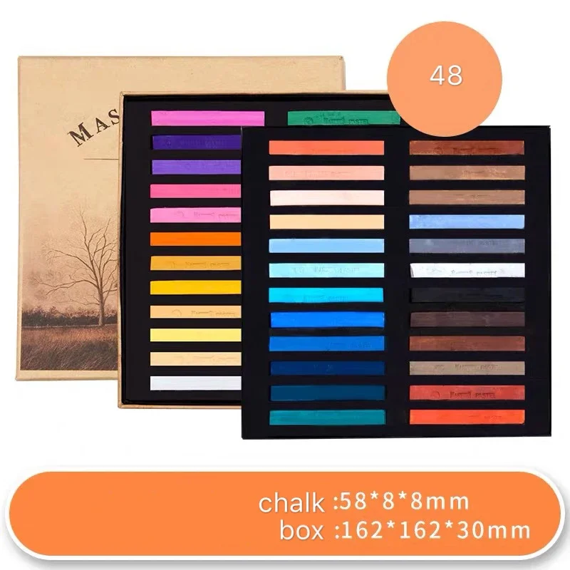 Marie's 12/24/36/48 Colors MASTERS PASTEL Soft  Pastel Chalk for BJD OB11 Doll Customizing Clay Modeling  Dye Art Supplies