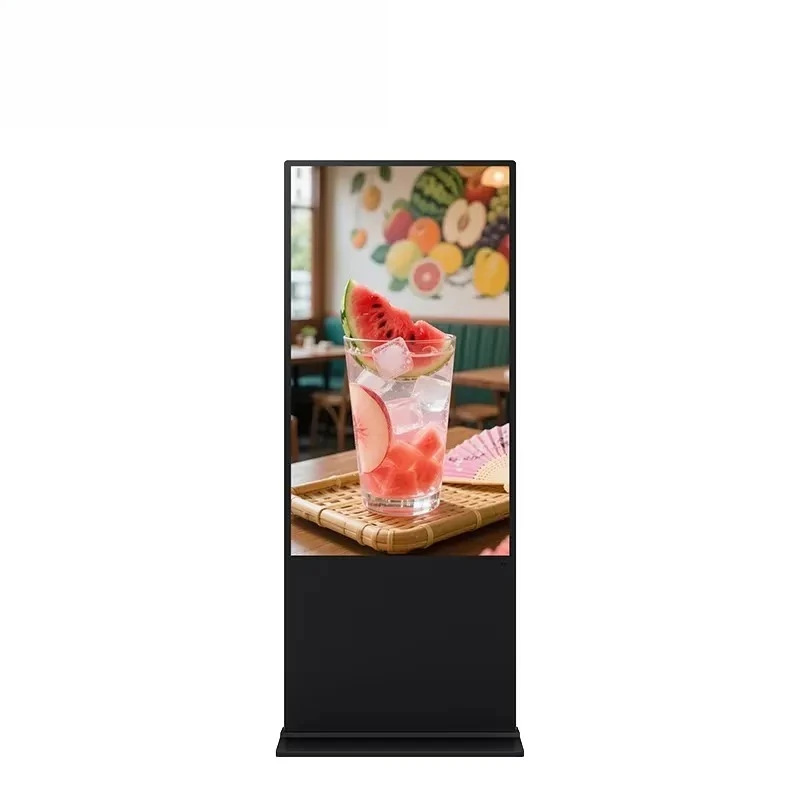 High Quality 43 Inch Indoor LCD Display Floor Standing Advertising Player Poster Kiosk All in One Digital Signage Machine