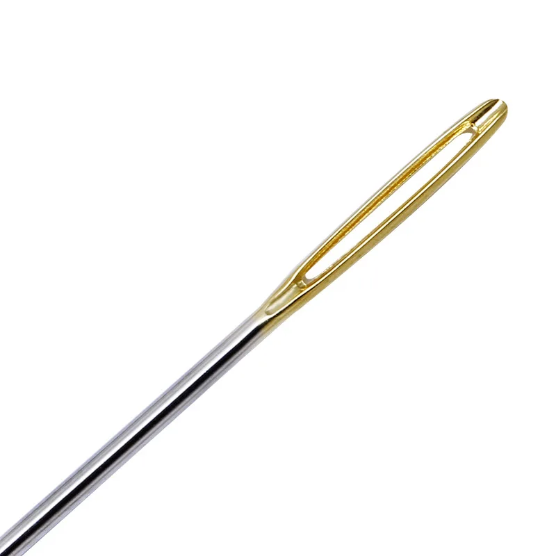 Big Eye Gold Tail Sewing Needle Cross Stitch Hand Household Sewing Tools Stainless Steel Sewing Needles Apparel Sewing