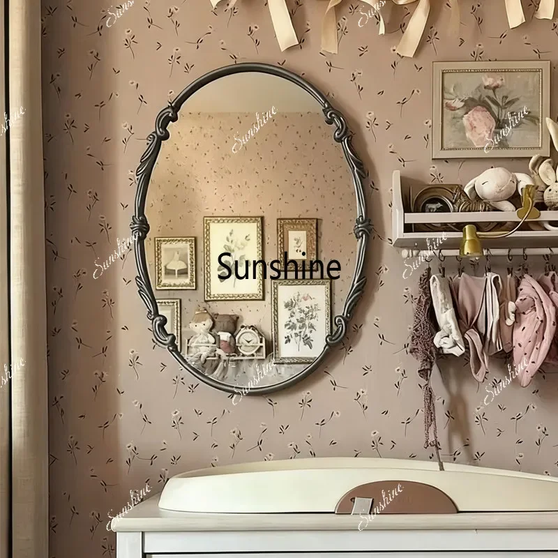 Mirror wall-mounted desktop makeup mirror, European-style bathroom mirrorTJ