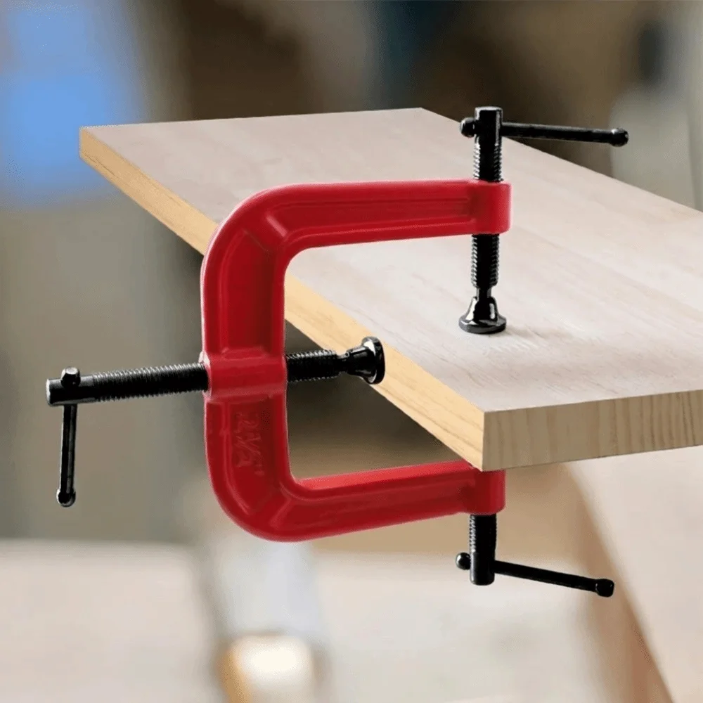 2½″‌ Woodworking Clamp Flexible Adjustment Three Way Design Three Way Clip Clamp G Type Structure Carpentry Fixture