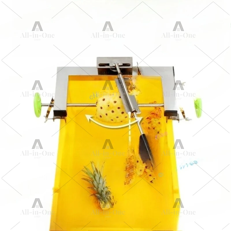 Commercial Automatic Pineapple Peeler and Corer Machine Stainless Steel Blade for Fruit Shop Restaurant